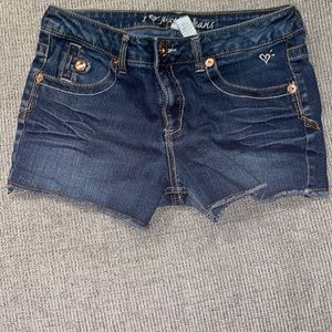 Womens justice Jean shorts size 12 1/2